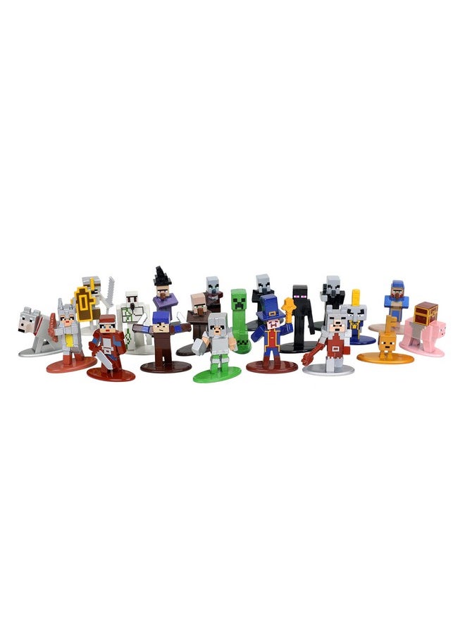 Jada Toys - Minecraft Dungeons Nano Metalfigs 1.65" Die-Cast Collectible Figures 20-Pack Wave 4, Toys For Kids And Adults Silver - Image 1
