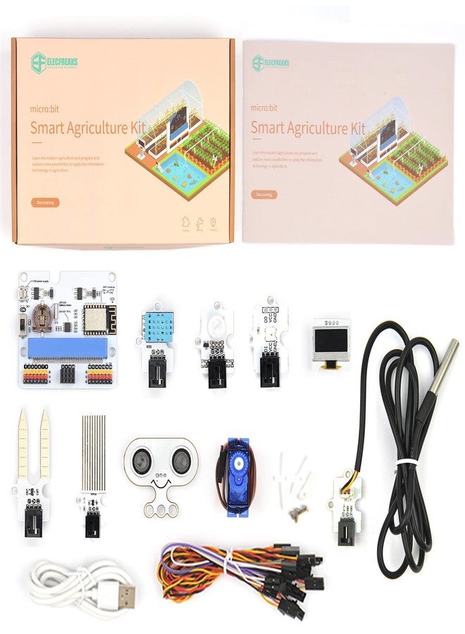 EF ELECFREAKS microbit Smart Agriculture Kit Micro:bit Sensor Starter Kit Octopus Series Sensor, DIY Programming STEM kit with Basic Coding Electronics Modules and Wiki Tutorial(Without Micro:bit) - Image 1