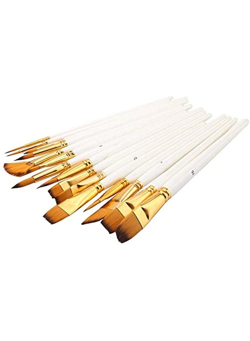 17Pcs Artist Paint Brush Set with Carrying Black Case Paint Knife Sponge for Watercolor Brush Oil Acrylic Drawing Painting - Image 4