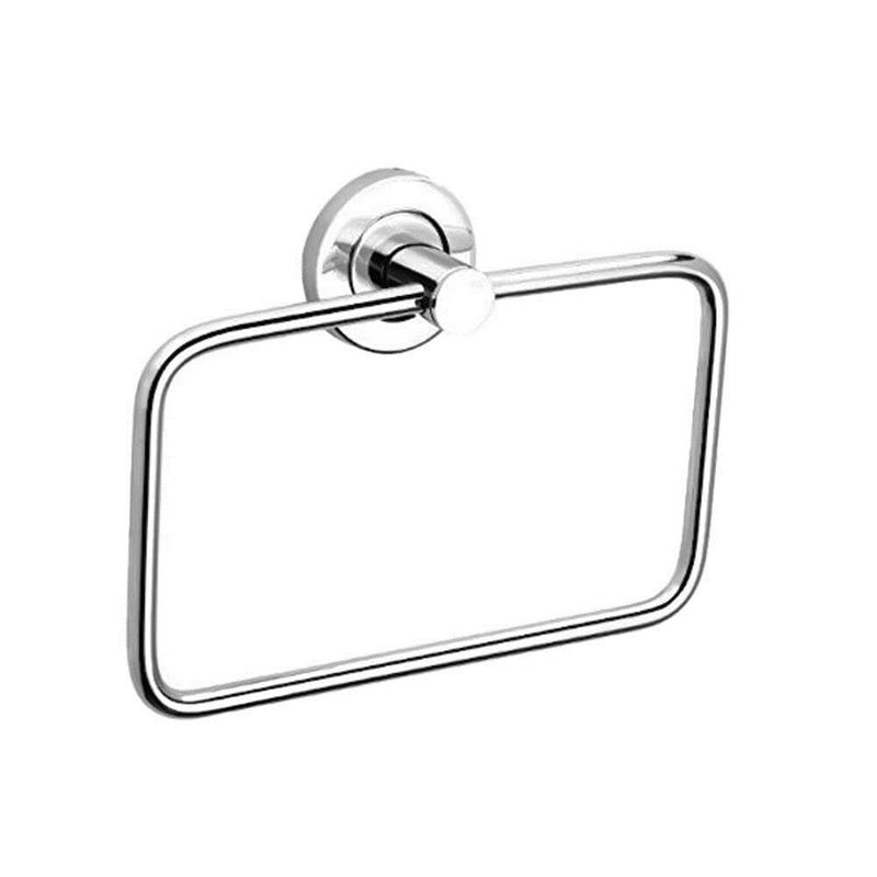 N M Z Wall Square Towel Holder Ring |Stainless Steel Towel Hanger| Towel, Napkin Holder for Kitchen, Bathroom (1 pc) - Image 1