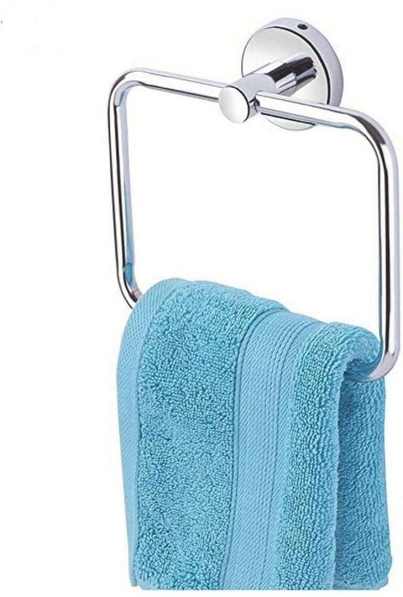N M Z Wall Square Towel Holder Ring |Stainless Steel Towel Hanger| Towel, Napkin Holder for Kitchen, Bathroom (1 pc) - Image 4