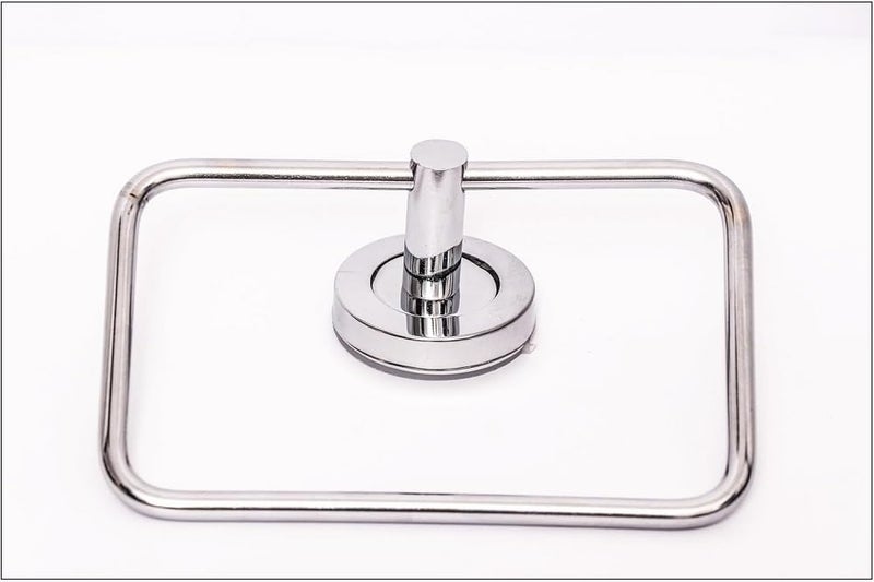 N M Z Wall Square Towel Holder Ring |Stainless Steel Towel Hanger| Towel, Napkin Holder for Kitchen, Bathroom (1 pc) - Image 2