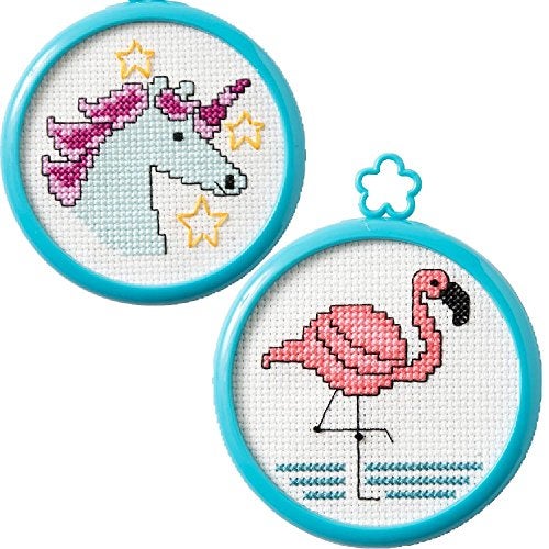 LGS 2 Item Bundle of My 1st Cross Stitch Kits: Unicorn and Flamingo - Image 5