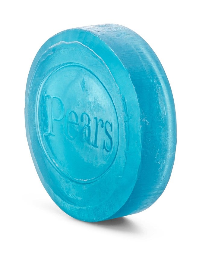 Pears Pure and Gentle with Glycerin and Mint Extracts - Transparent Soap Bar for Radiant Skin - Bar Soap for Women and Men - Blue - 6 pc - Image 2