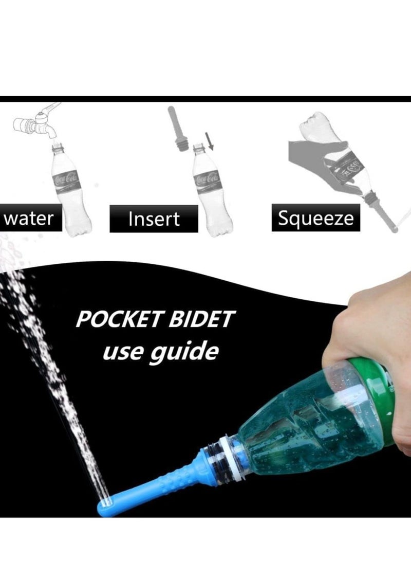 Excefore Portable Bidet for Toilet 3 Pack Travel Bidet Compatible with Every Bottle, Handheld Camping Bidet for Women & Men for Personal Hygiene  - Image 5
