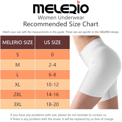 MELERIO Women's Slip Shorts, Comfortable Boyshorts Panties, Anti-chafing Spandex Shorts for Under Dress (Black, 4-6) - Image 5