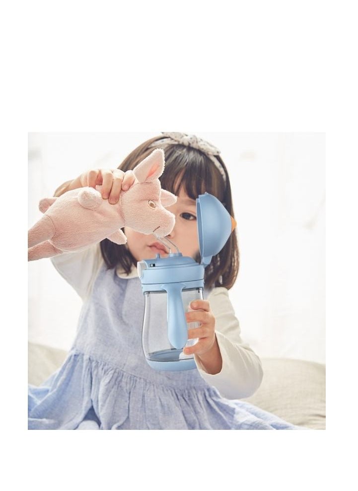 LuQu - LuQu Toddler Straw Cups, PPSU Sippy Cup with Weighted Straw and Silicone Brush - Image 1
