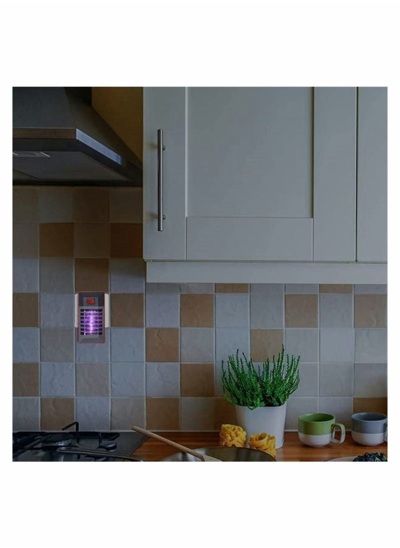 Captaintech - 2 Pack Electric Bug Zapper, Plug in Mosquito Killer with UV LED Night Light, Electronic Insect Fly Trap for Indoor Outdoor Use - Image 1