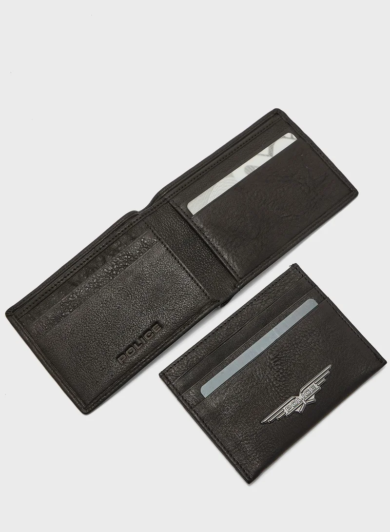 POLICE PA30116SLB/290 Wallet+Card Holder Gift Box