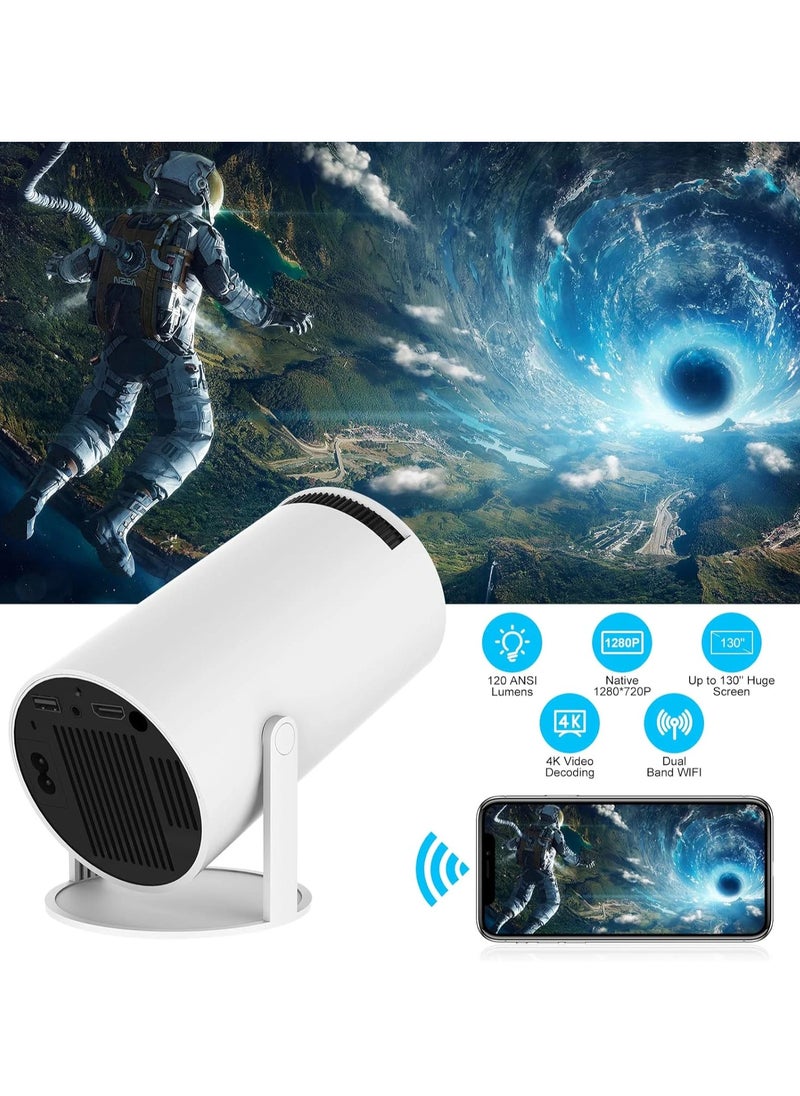 BLUBORY T5 4K Smart Portable Projector With Fast Wireless Connection