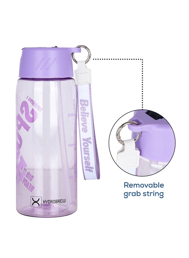 HYDROBREW زجاجة ماء مع حبل حمل 800 مل - بنفسجي - Image 3