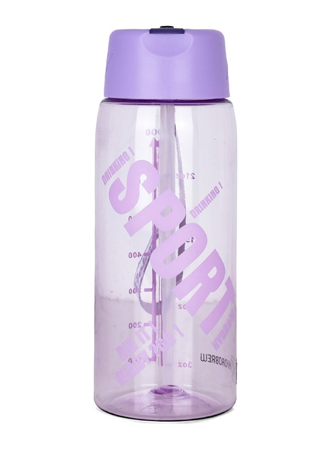 HYDROBREW زجاجة ماء مع حبل حمل 800 مل - بنفسجي - Image 1