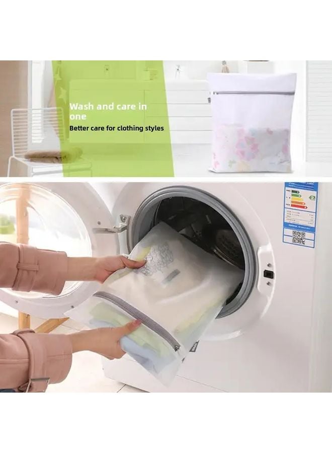 1pc Honeycomb Mesh Laundry Bag For Delicates Bras Underwear Durable Polyester Zipper Closure - Image 5