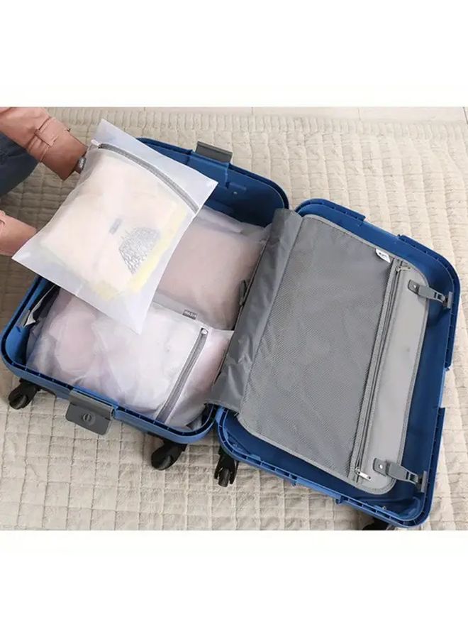 1pc Honeycomb Mesh Laundry Bag For Delicates Bras Underwear Durable Polyester Zipper Closure - Image 4