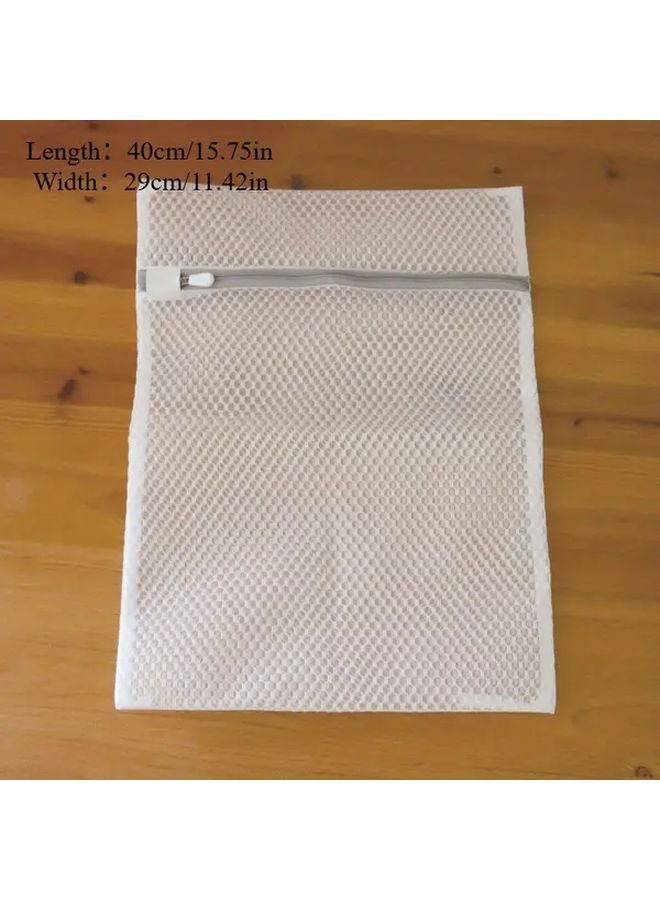 1pc Honeycomb Mesh Laundry Bag For Delicates Bras Underwear Durable Polyester Zipper Closure - Image 2
