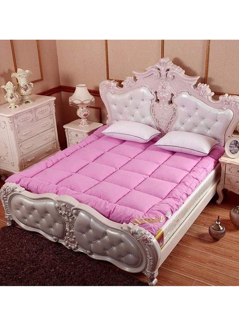 DubaiGallery Cotton Soft Quilted Fitted Cooling Full Mattress Topper, Breathable Mattress Protector - Image 4