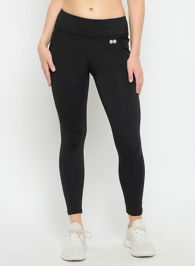 Clovia Solid Elastic Waistband Basic Tights - Image 2