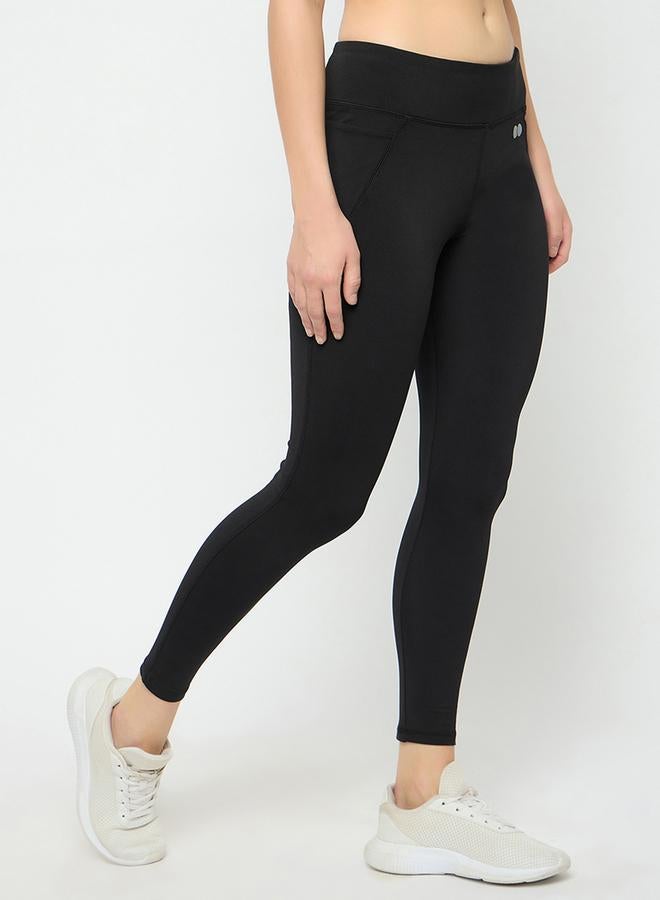 Clovia Solid Elastic Waistband Basic Tights - Image 4