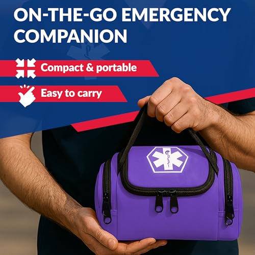 Dixie EMS Dixigear Empty First Responder II Bag 10.5" x 5" x 8" – Purple - Image 5