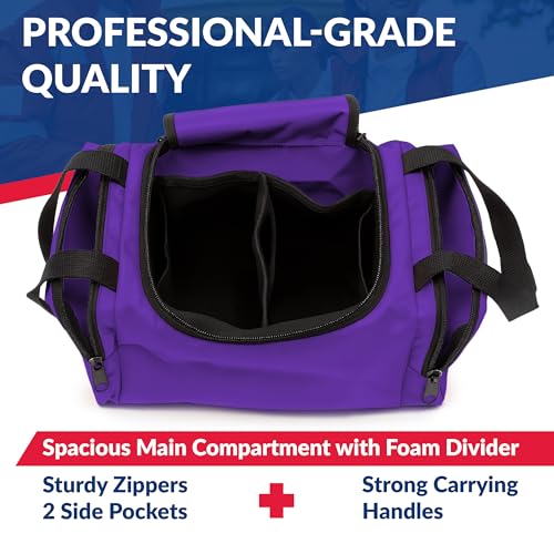 Dixie EMS Dixigear Empty First Responder II Bag 10.5" x 5" x 8" – Purple - Image 3