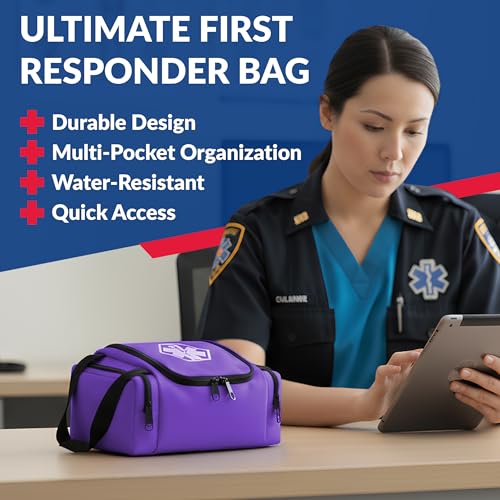 Dixie EMS Dixigear Empty First Responder II Bag 10.5" x 5" x 8" – Purple - Image 2
