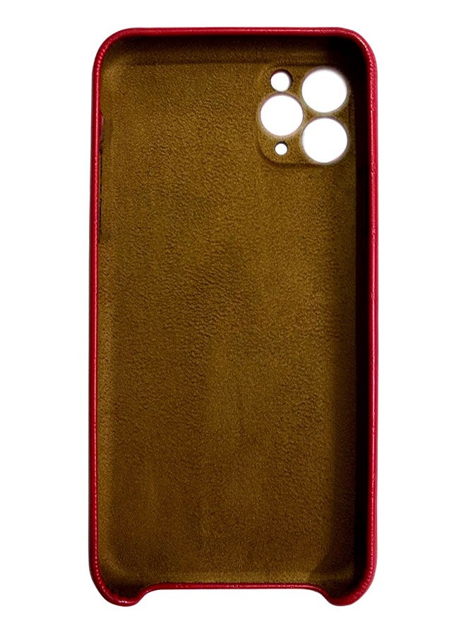 Generic - Luxury Leather Case For iPhone 11 Pro Max - Red - Image 1
