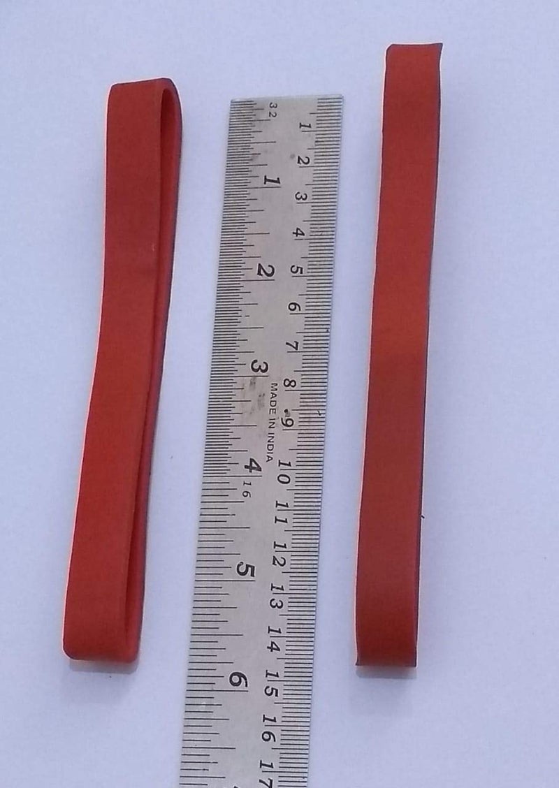 IMPRINT Extra Strong Tensile Oversized 6" Long and 10 mm Wide Rubber Bands (Red) - Pack of 12 - Image 3