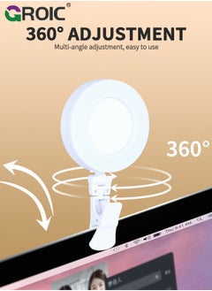 GROIC LED Rechargeable Selfie Light, Video Light, Phone Light Clip, 3 Lighting Mode Phone Ring Light Mini Portable Clip on Fill Lights for iPhone, Cell Phone, Laptop, TikTok, Selfie, Video Conference, Camera  - Image 5