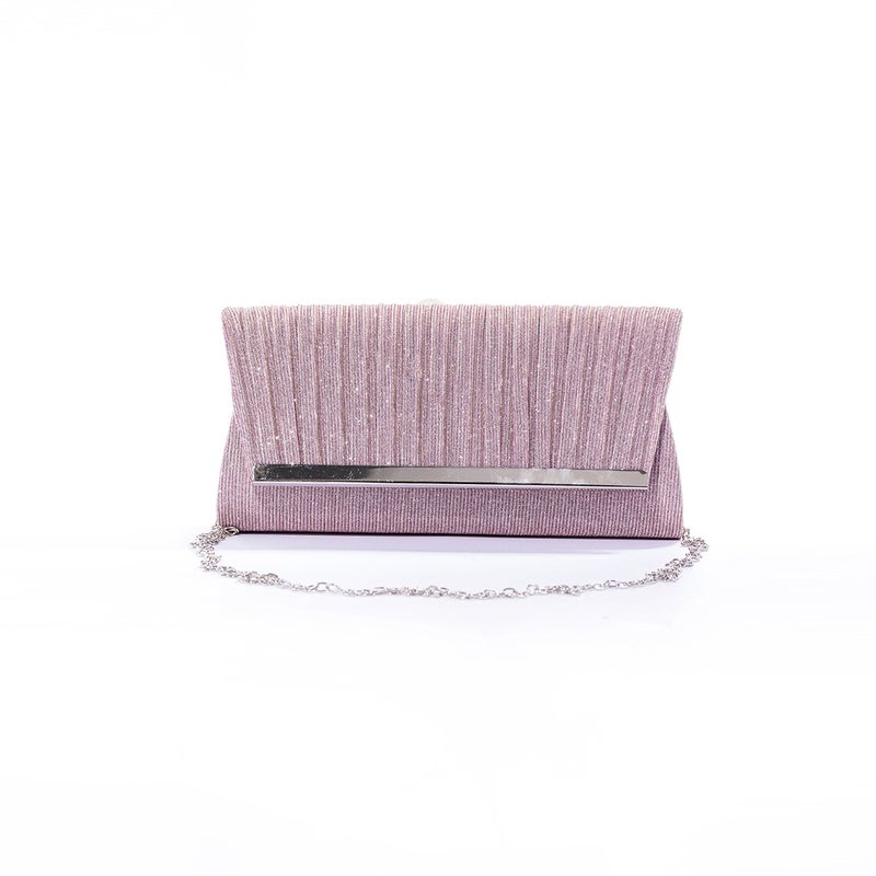 Pleated Glitt Banquet Bag New Fashion Portable Shoulder Bag Casual All-Match Simple Chain Crossbody Bag - Image 4