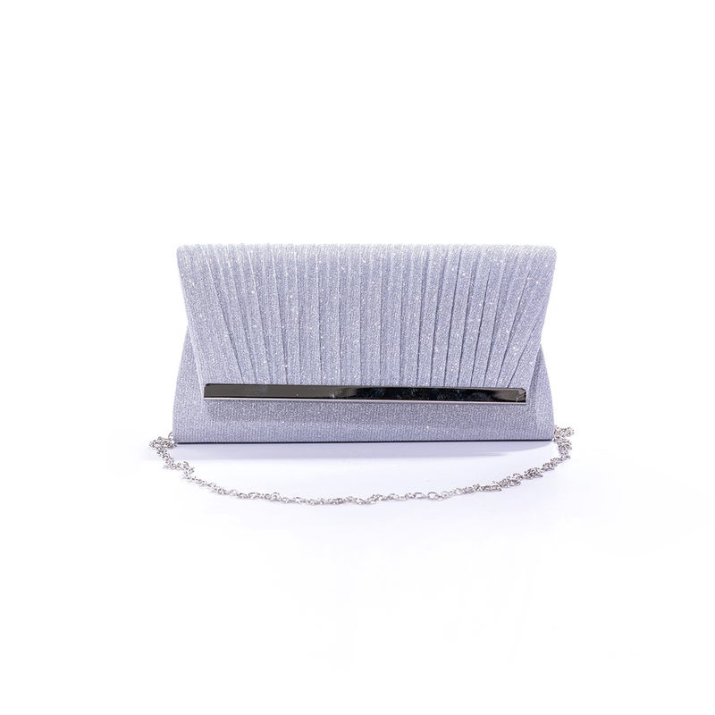 Pleated Glitt Banquet Bag New Fashion Portable Shoulder Bag Casual All-Match Simple Chain Crossbody Bag - Image 3
