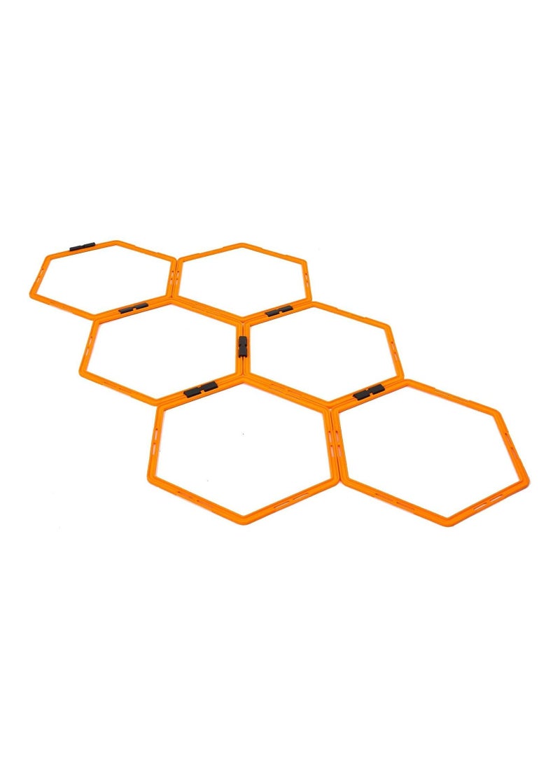ULTIMAX Hexagonal Speed agility Ladder 6 Rings Set  - Image 1
