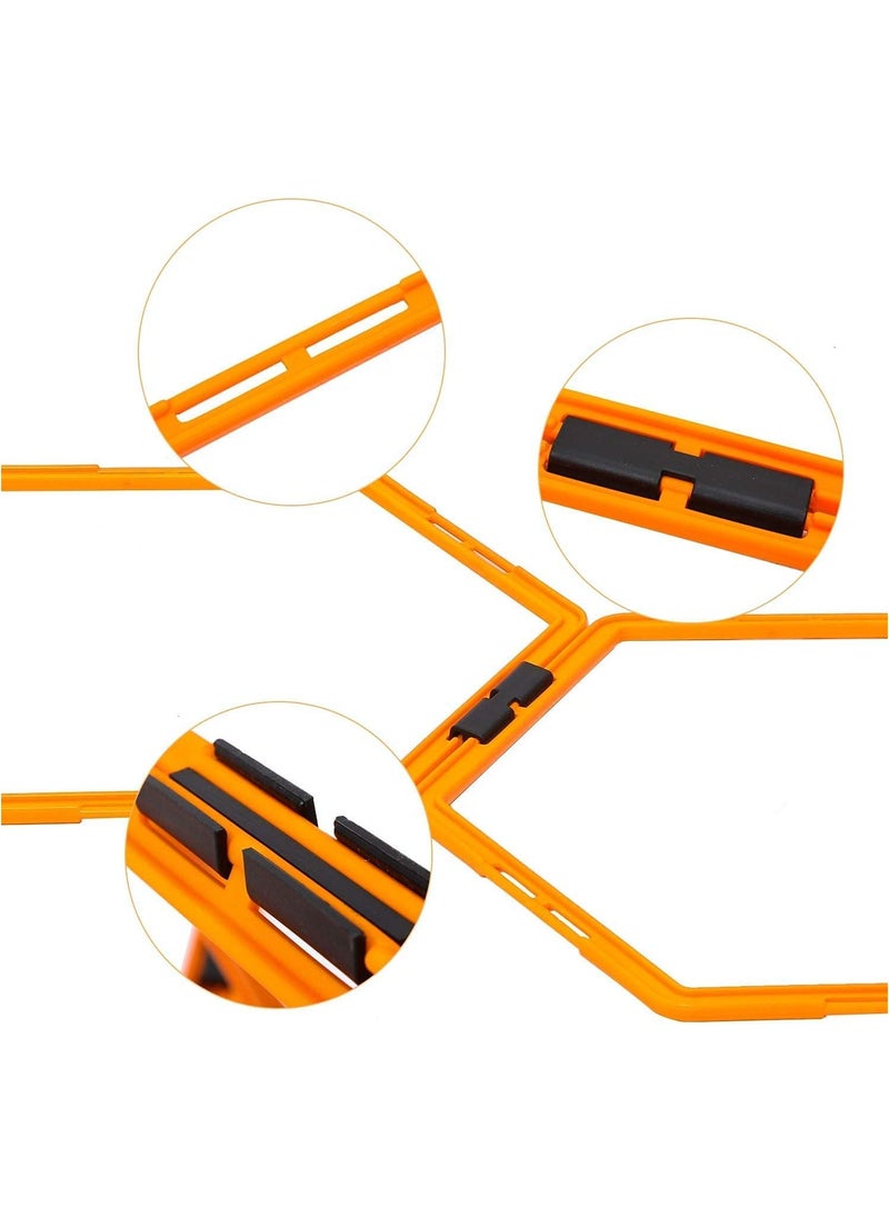 ULTIMAX Hexagonal Speed agility Ladder 6 Rings Set  - Image 3