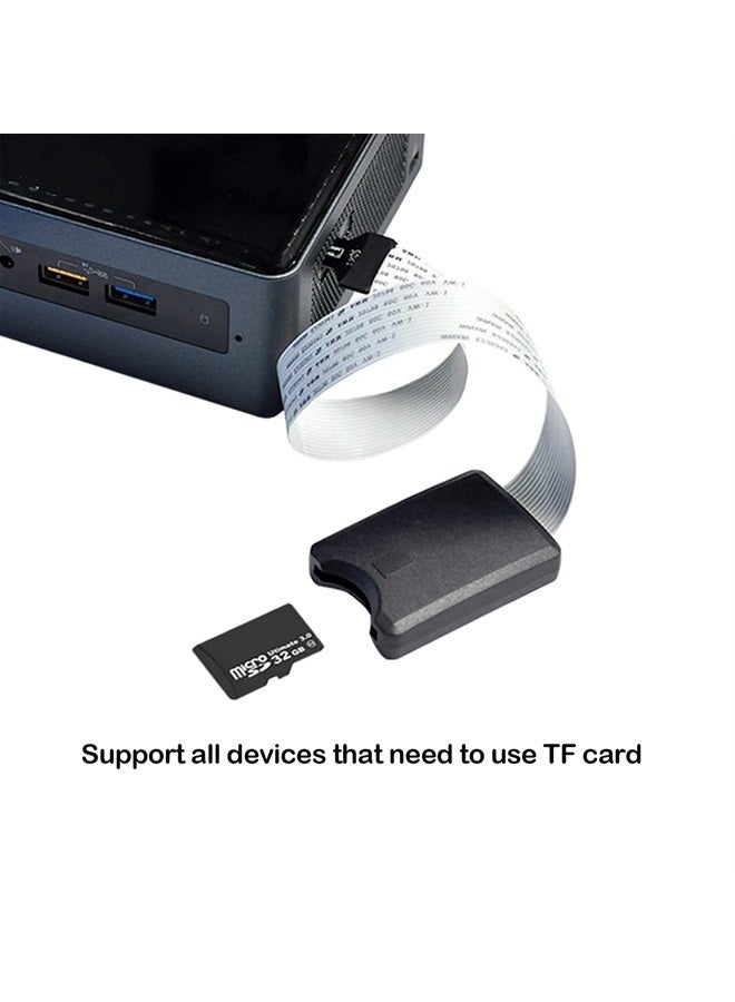 Mini SD to Mini SD Card Extension Cable Adapter Flexible Extender with Case, TF to TF Extender Cable for 3D Printer/Car/GPS/Camera/DVD/DVR/LED Display Board (60CM)