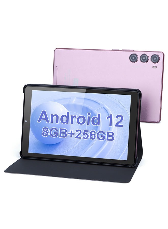 C idea 9 Inches Android 12 Tablets WiFi 256GB ROM,1280 * 800 IPS Touch Screen,8000mAh Battery Working Gaming Pink