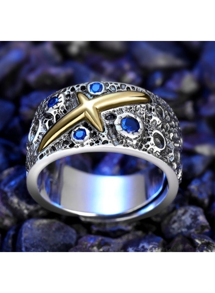 Men Adjustable Ring Sliver S925 Ring Elegant Unique Retro Sliver  Non-Fading Open Ring - Image 3