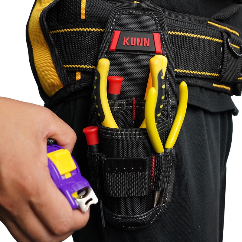 KUNN Construction Tool Holder Small Electrician's Tool Pouch for Tool Belt - Image 1