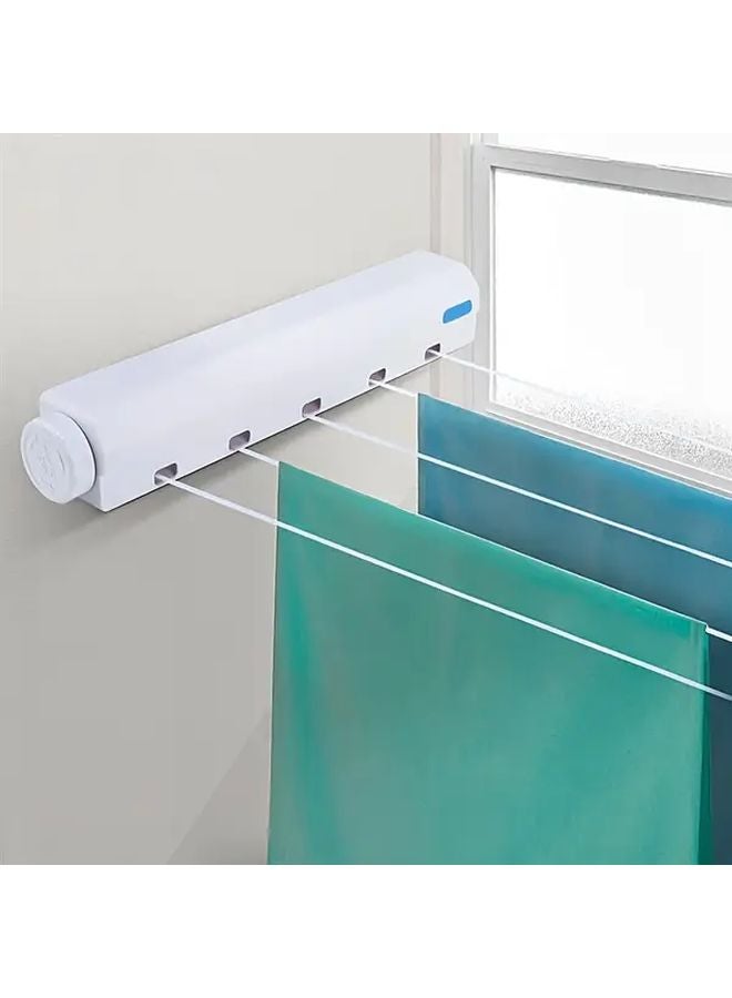 4pcs Rope Retractable Clothesline Heavy Duty Extendable Automatic Space Saving Indoor Outdoor - Image 5