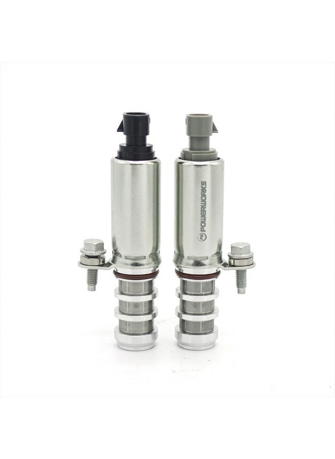 POWERWORKS Intake & Exhaust Camshaft Position Actuator Solenoid Valve Kit for GM Chevy Malibu HHR Buick Pontiac 2.0L / 2.2L / 2.4L Replaces Part Number 12655421, 12655420 and More  - Image 1