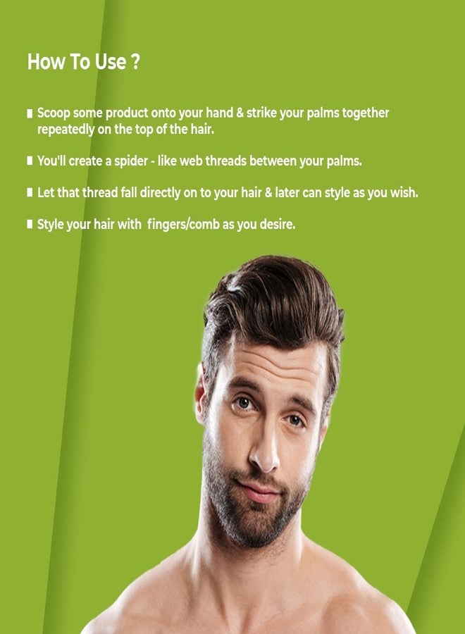 Nishman Hair Styling Spider Wax Tarantula 100g: Web Effect | Volume | Shine Hair Style | 100g/100ml - Image 5