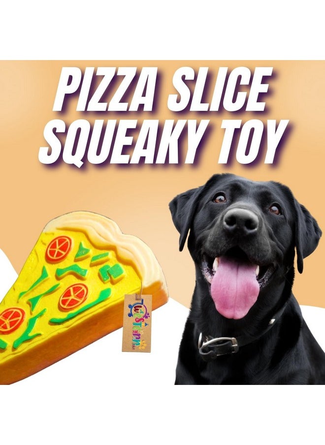 Western Era - Pizza Slice Squeaky Toy -Interactive Plush Toy, Unleash Fun In Your Furry Friend, Buddy For Dogs & Cats, Perfect For Playtime, Chew Time, Cuddle Time, Long-Lasting For Your Beloved Pet - Image 1