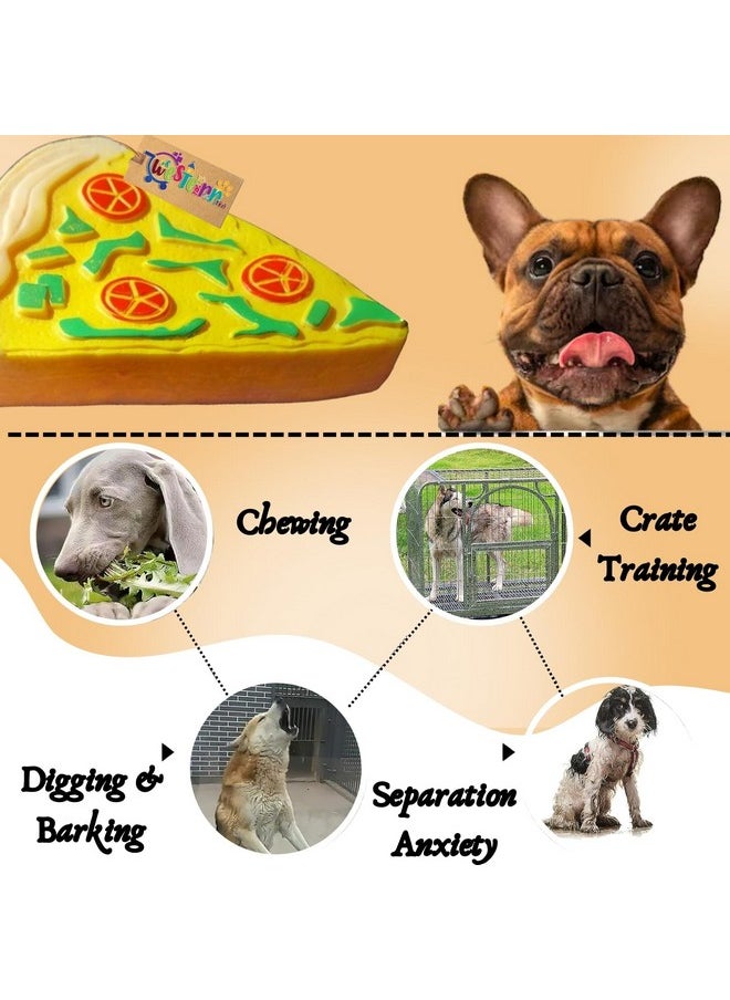 Western Era - Pizza Slice Squeaky Toy -Interactive Plush Toy, Unleash Fun In Your Furry Friend, Buddy For Dogs & Cats, Perfect For Playtime, Chew Time, Cuddle Time, Long-Lasting For Your Beloved Pet - Image 1