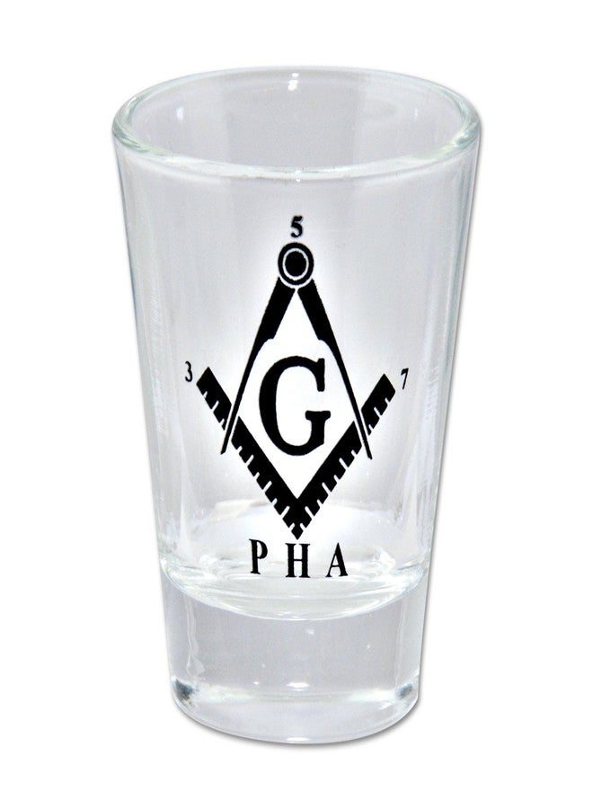 The Masonic Exchange Prince Hall Square & Compass Masonic Shot Glass
