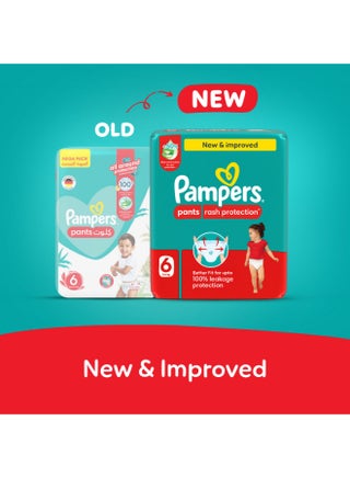 Rash Protection Pants Diapers, Size 6, 16+kg, Mega Pack, 34 Count - view 2