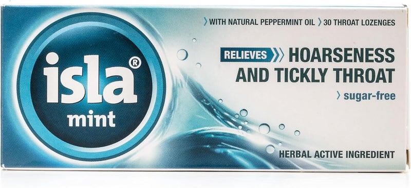 Isla Mint Herbal Lozenges for Sore Throat Relief