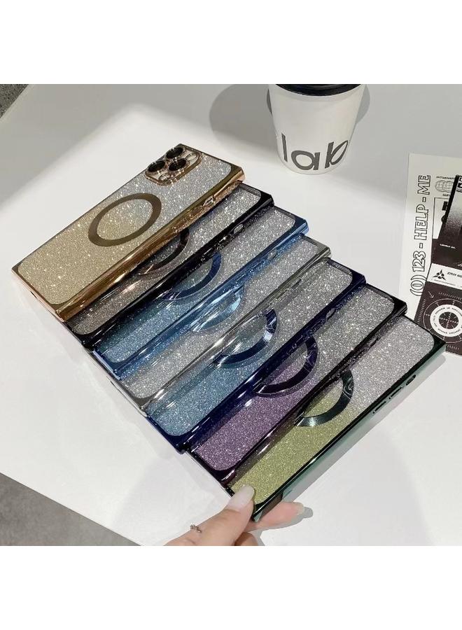 Zaboon Case For iPhone 12 Pro Max Square Gradient Magsafe Electroplating TPU Phone Case - Image 3