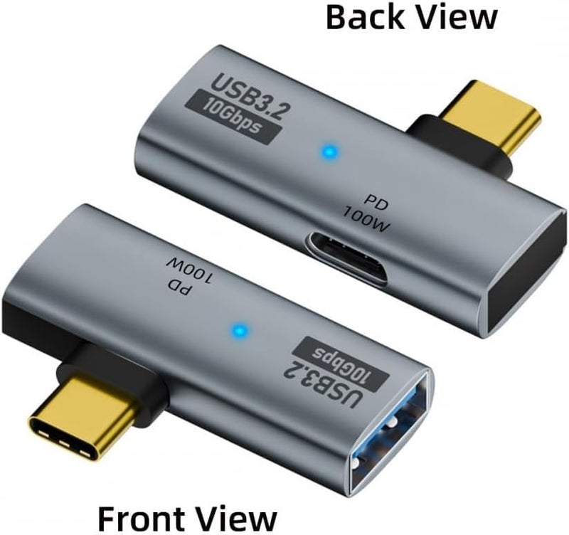 ETZIN Type C 3.2 OTG Splitter, USB C to USB Adapter with Type C 100W PD Fast Charging, Durable and Universal OTG Converter. EPL-1207CC. - Image 2