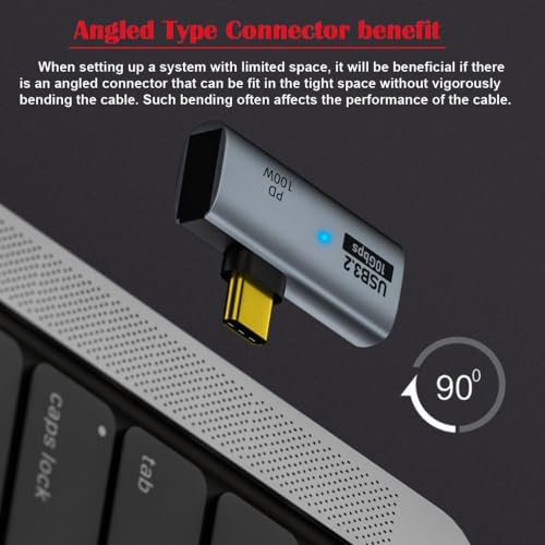 ETZIN Type C 3.2 OTG Splitter, USB C to USB Adapter with Type C 100W PD Fast Charging, Durable and Universal OTG Converter. EPL-1207CC. - Image 5