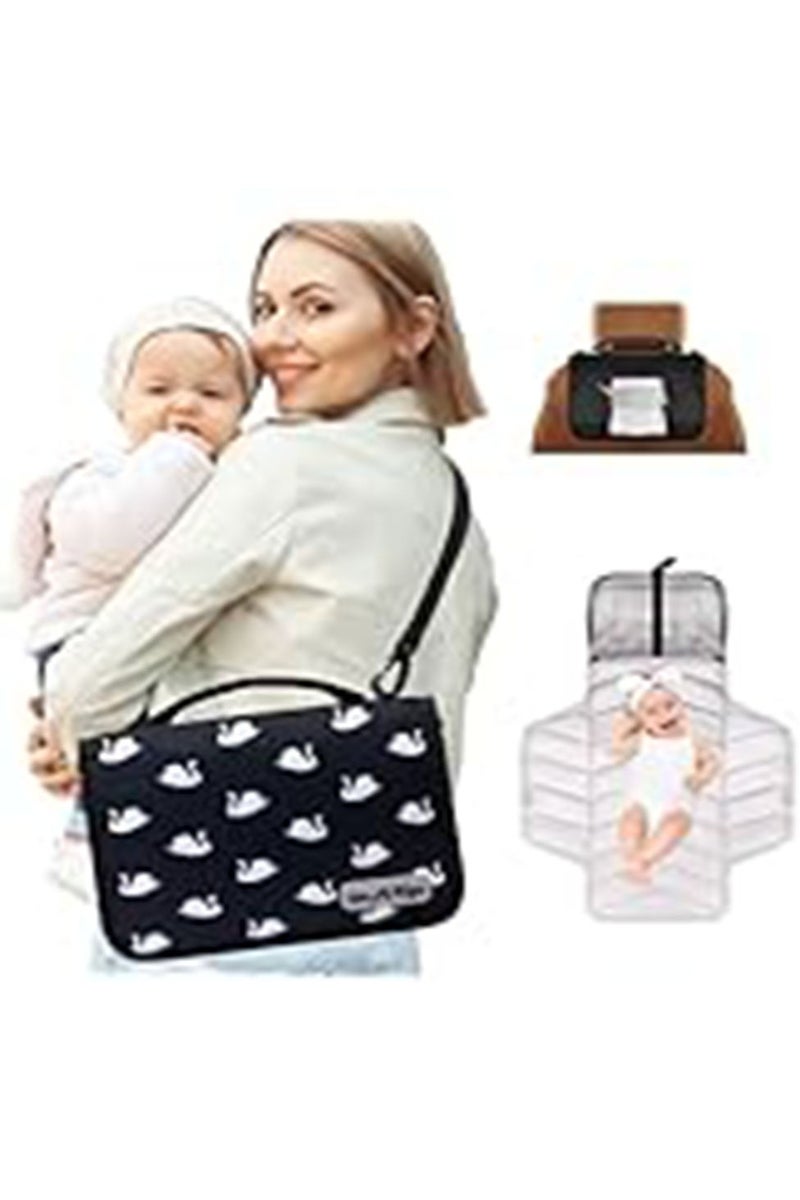 Arabest Portable Diaper Changing Pad - Waterproof Travel Changing Mat for Baby, Foldable Baby Diaper Clutch, Detachable Baby Travel Diaper Mat for Diaper Changing Station, Diaper Change Mat - Image 3