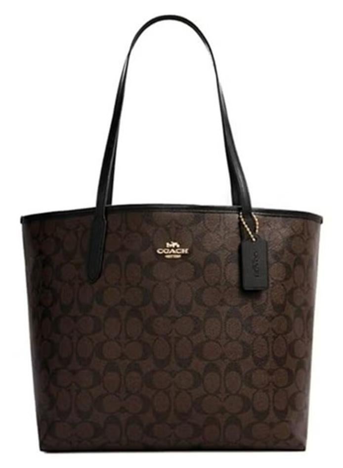 coachoutlet Coach City Tote Bag In Signature Canvas Women's Fashion Versatile Large Capacity Large Size Handheld Shoulder Bag Tote Bag - Image 1