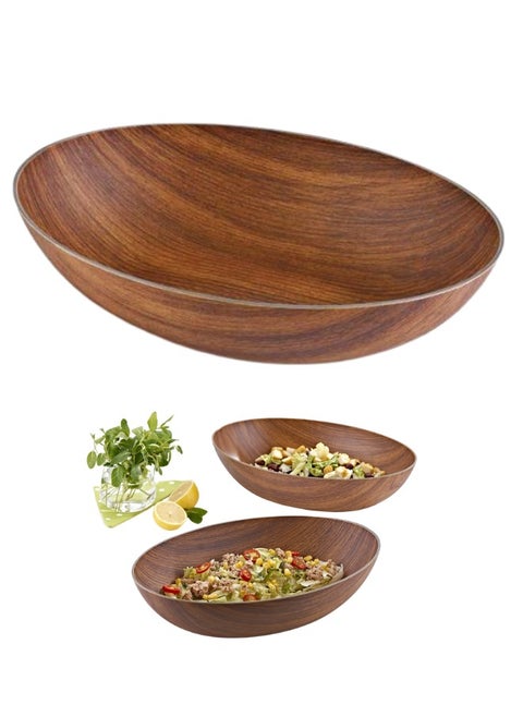 Large unbreakable oval bowl handmade without bacteria or harmful substances highly shock resistant